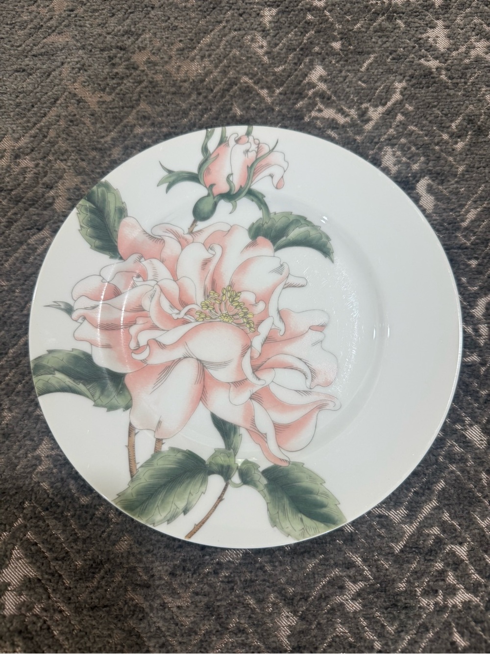Vintage Fitz & Floyd Summer Rose 7.5” Salad Dessert Plate FF84 Japan 1979